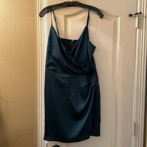 Abercrombie and Fitch satin dress. Size L. Never worn with tags
